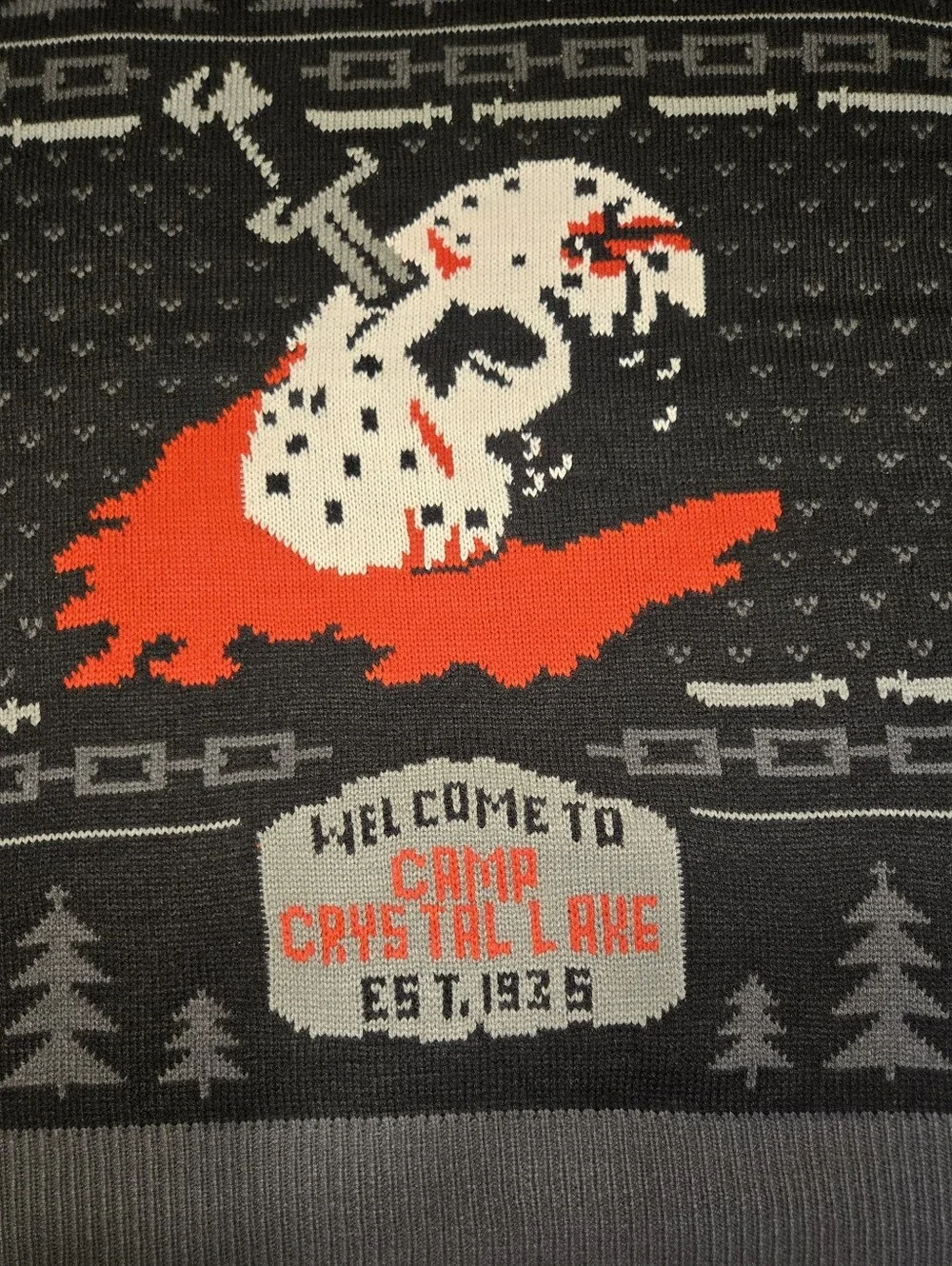 Mondo - Friday The 13th Graphic Knit Sweater - Size 2XL